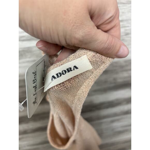 Adora Tank Top Womens Size Small Butter Cream Blouse New Racerback Shirt - Picture 2 of 11